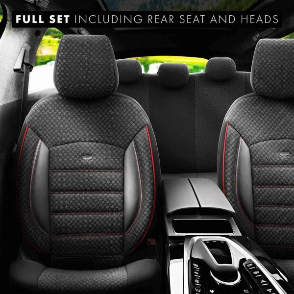 Auto Sitzbezug Set Universal Vorne und Hinten Komfortabel Komplett Set